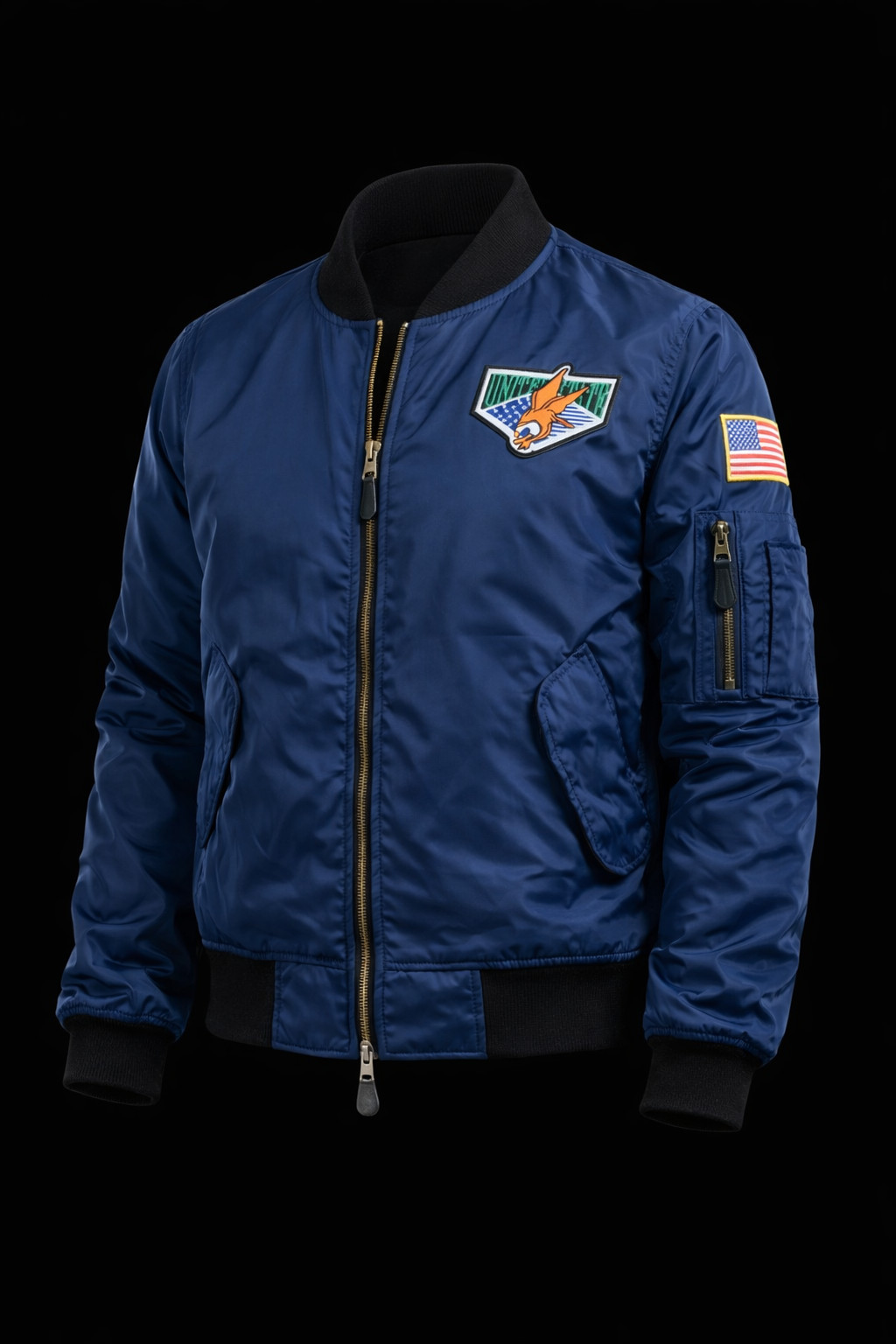 Resident Evil 4 Inspired Blue Bomber Jacket Leon Scott Kennedy Cosplay Costume