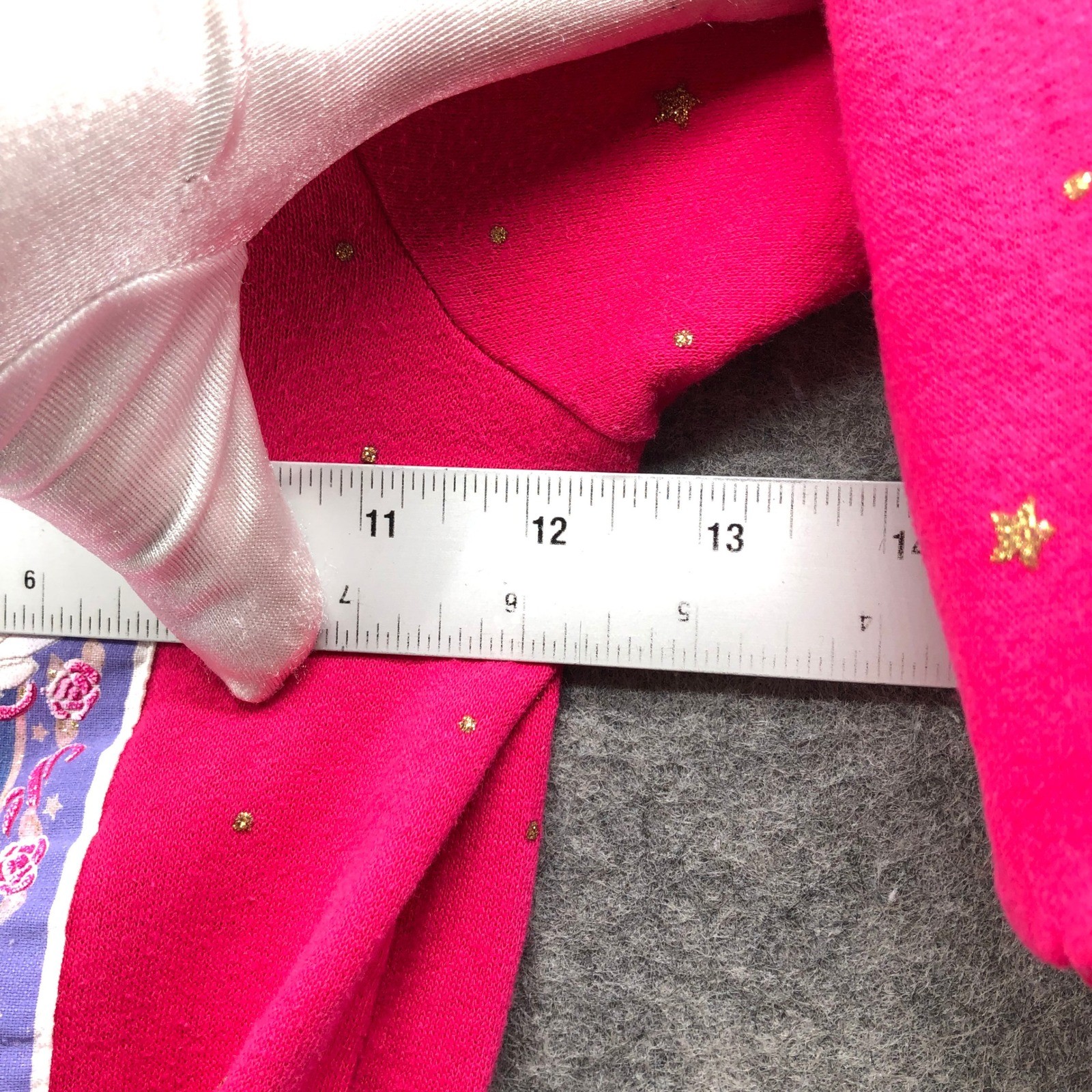 Vintage 80s 90s Spumoni Teddy Bear Swan Lace Collar Sweatshirt Pink Girls 2T