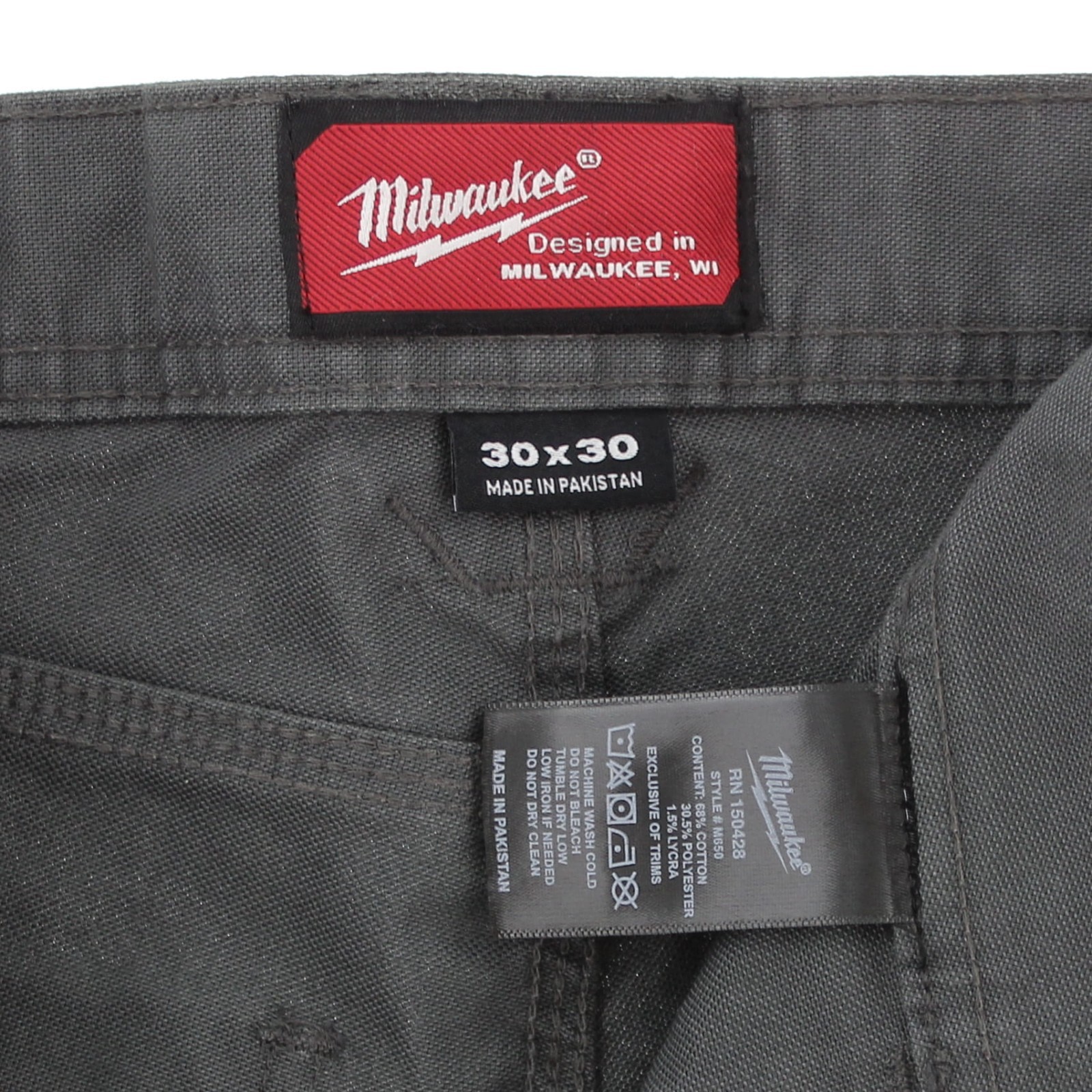 Milwaukee Men’s Work Pants, 7-Pocket, Reinforced Kick Plate, Triple Stitch