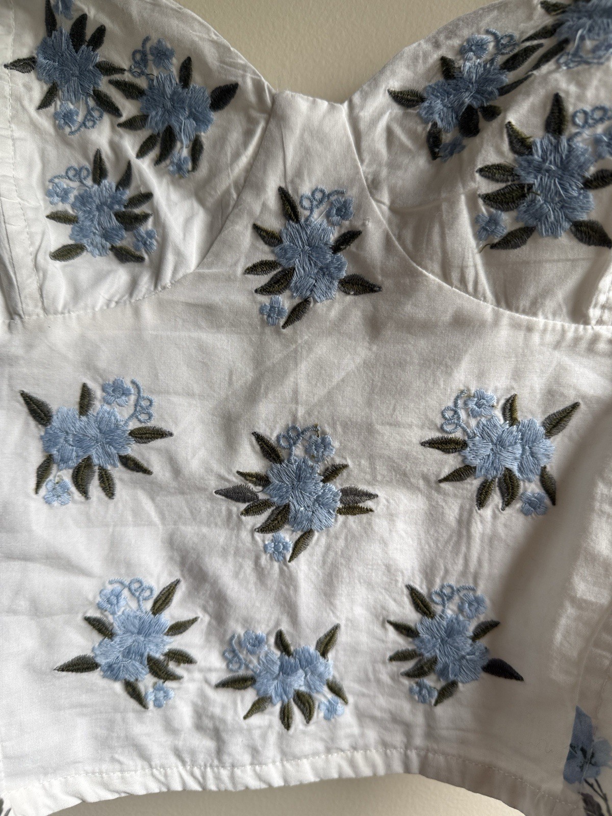 Free People Wild Flowers Embroidered Bustier Size XS NWT