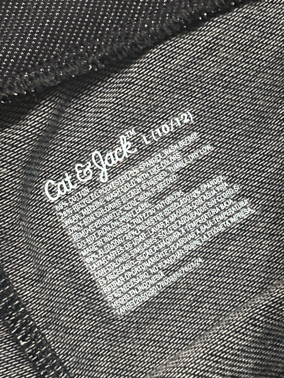 Cat & Jack Dark Navy Flare Leggings & Indigo Skinny Jeans Duo Girls 10/12