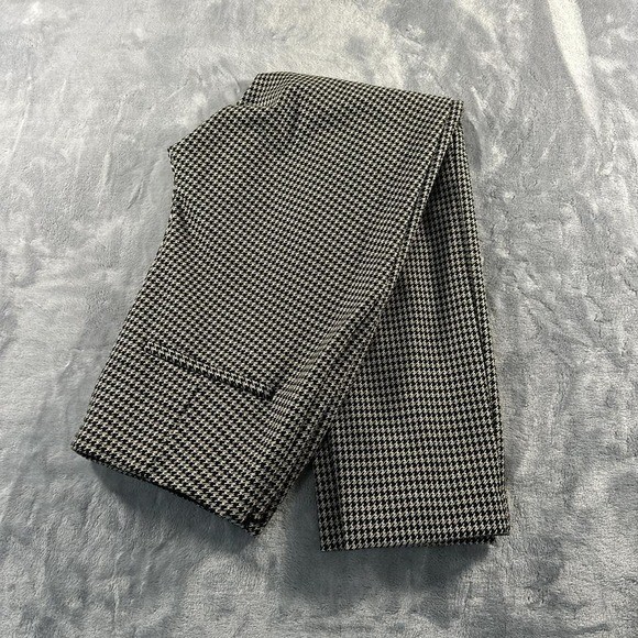 H&M black and white checkered trousers