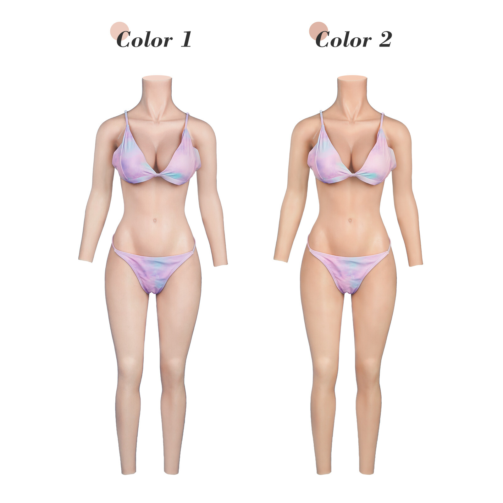 C Cup Silicone Breast Forms Fake Vaginas Body Suit With Arms For Crossdresser