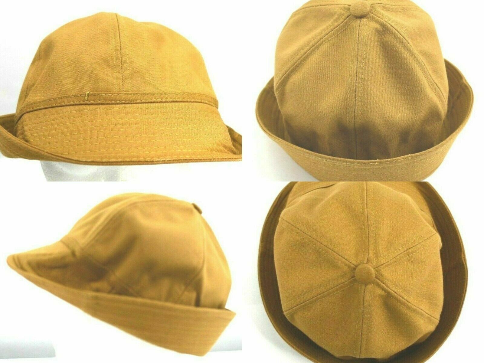 VTG Deadstock 60s 70’s Antique Redhead Canvas Cord Hunting Bucket Duck Hat Sz 7