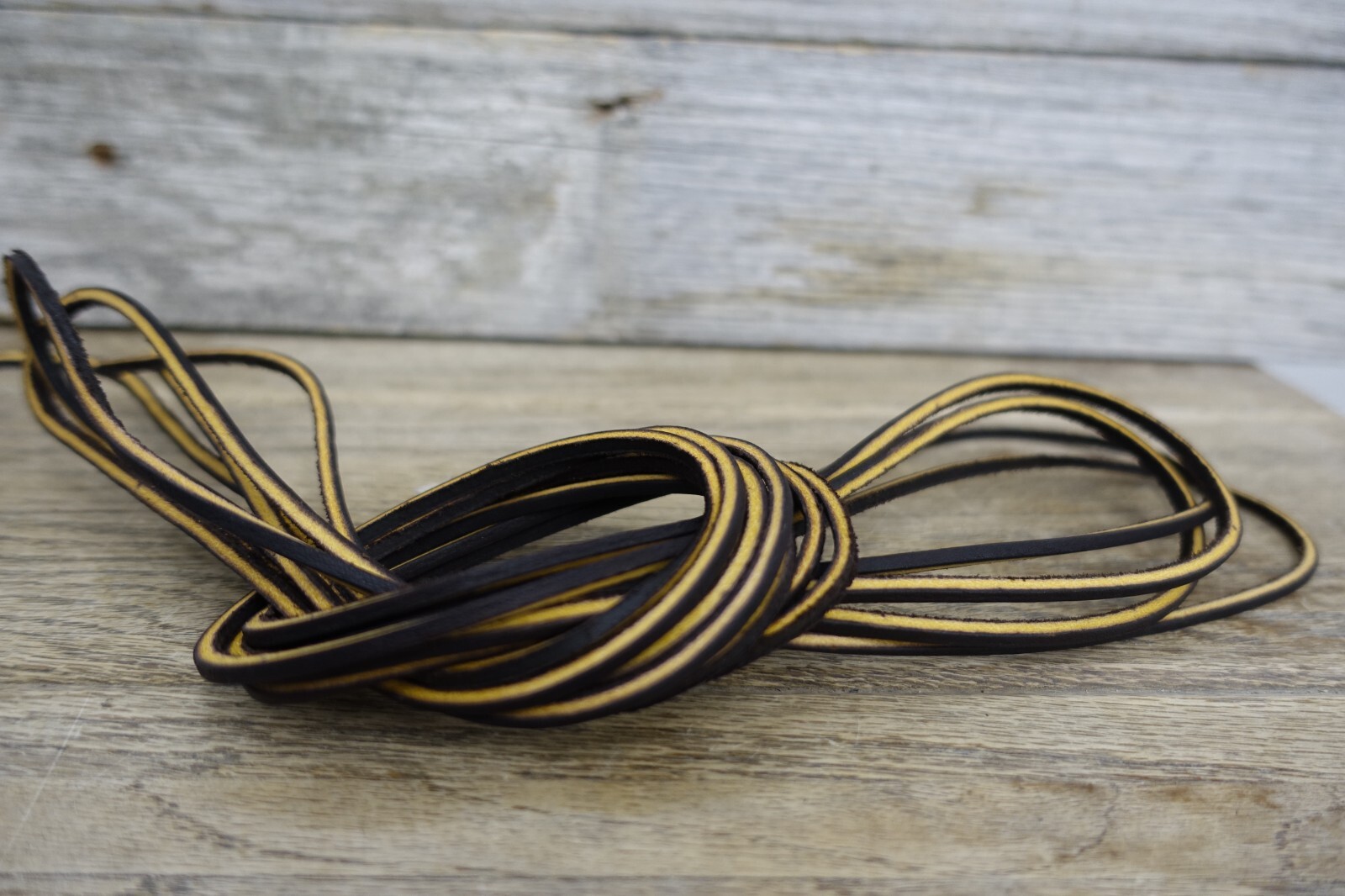 Leather Cougar Boot Laces Fireman Logger Meets NFPA Standards Brown (1 Pair)