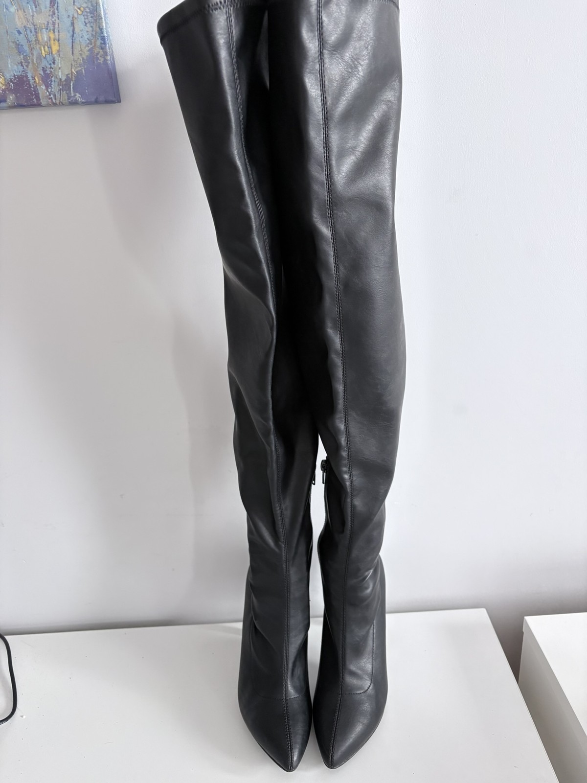 Even&Odd black women’s over-the-knee heeled boots, size 36