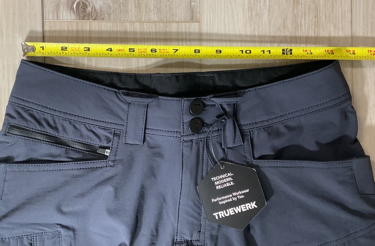 NEW TRUEWERK Men’s T1 Werkshort Cargo Shorts Workwear Navy Size 28 Short Hiking