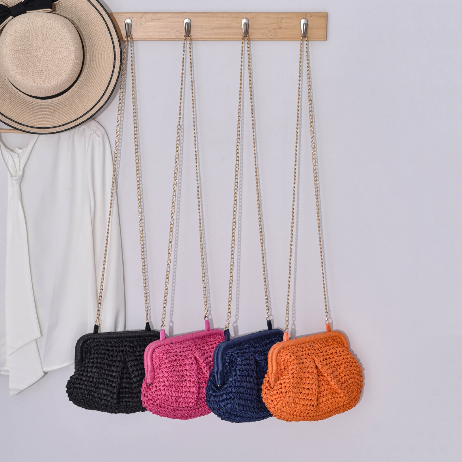Beach storage bag, knitted bag, cloud bag
