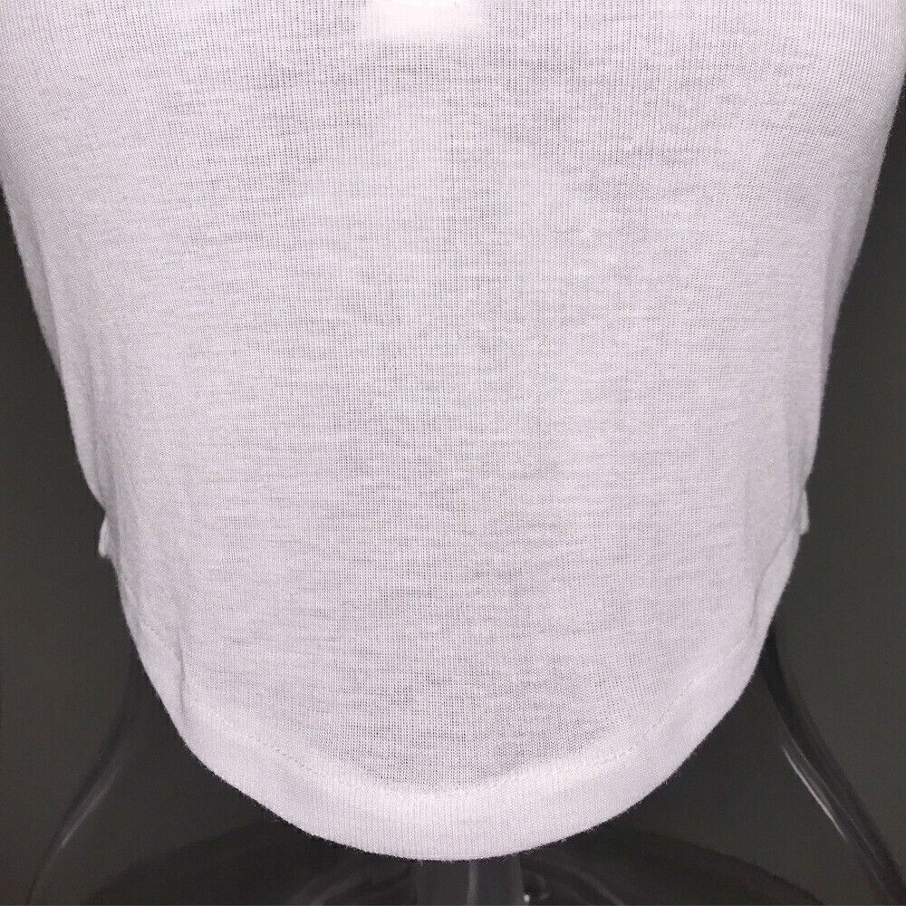 Women’s Sheer Short Sleeve Crop Top – Low Cut Transparent Sexy T-shirt