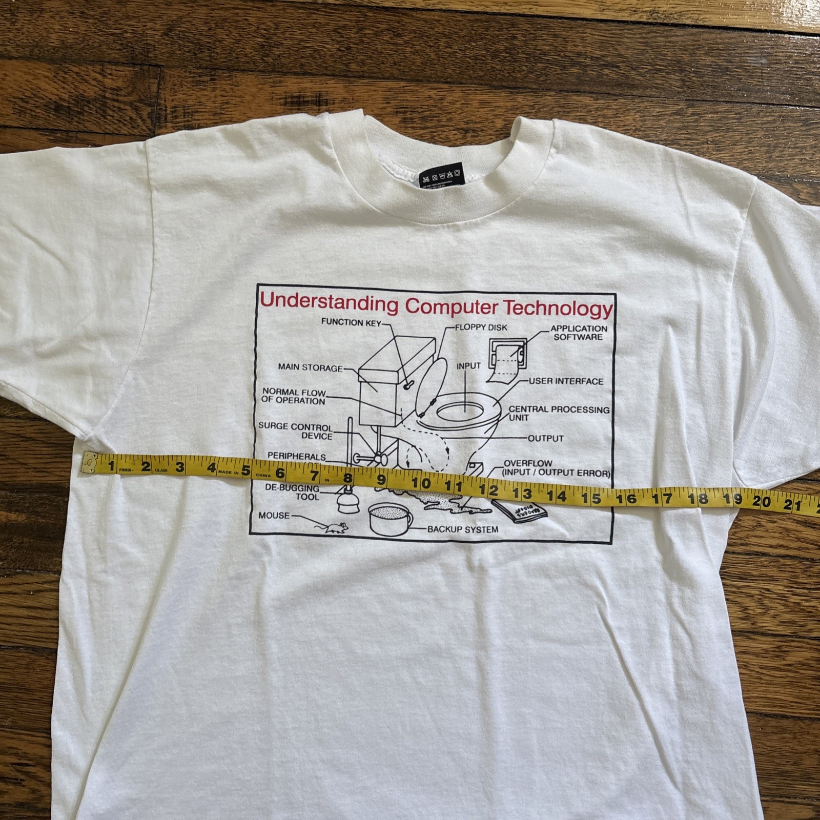 Vintage Novelty Graphic Tshirt Large Single Stitch 80s 90s