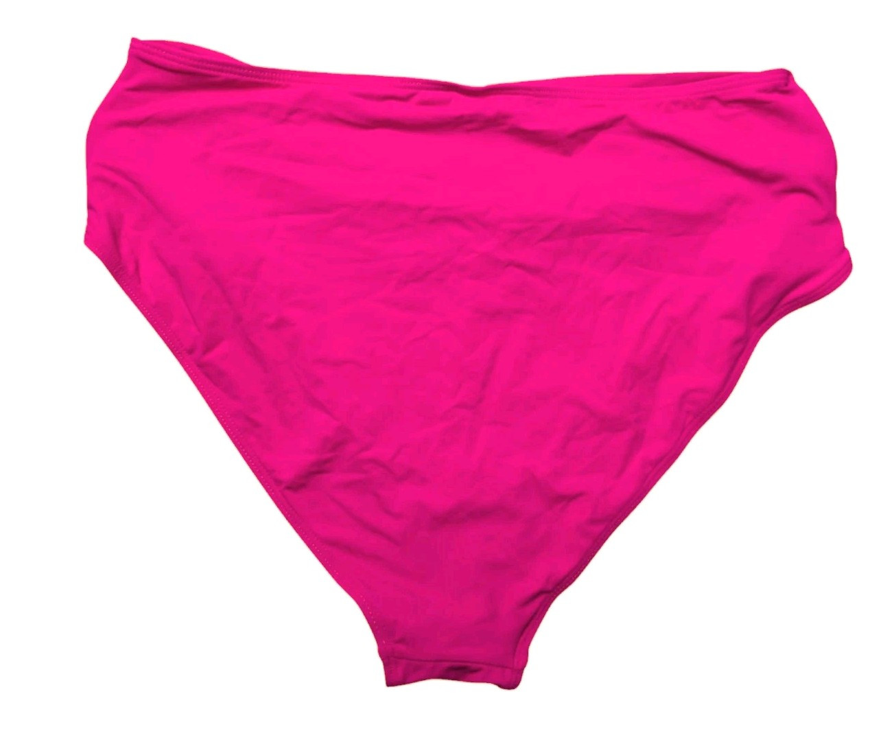 Womens Tempt Me Twist Bikini Bottom Moderate High Cut Bathing Suit Bottom Sz XL