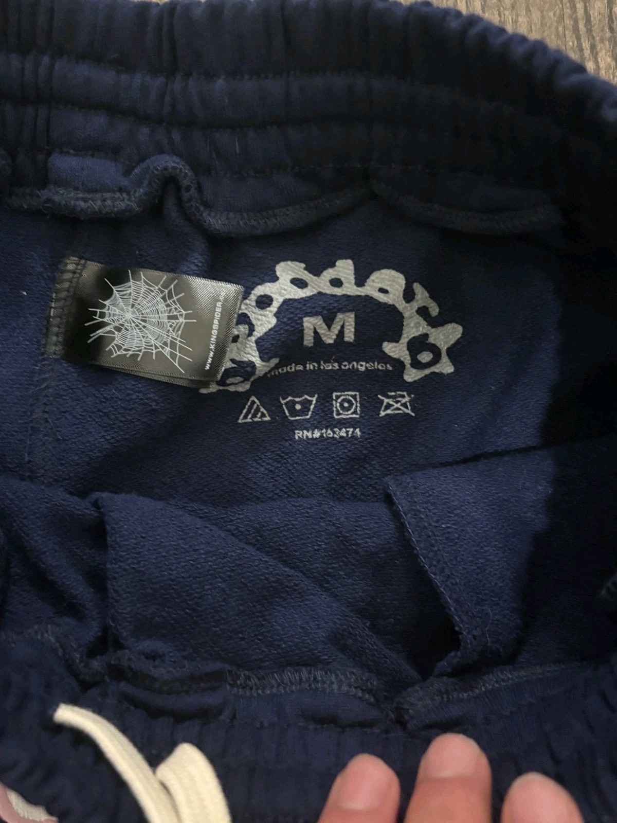 Sp5der OG Shorts Navy Blue Size Medium New in original packaging