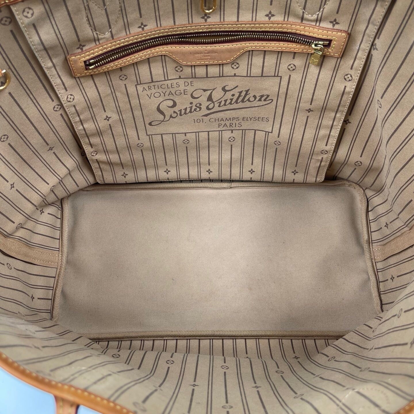 Louis Vuitton Neverfull Monogram Canvas GM Tote Shoulder Bag LV Brown 050632