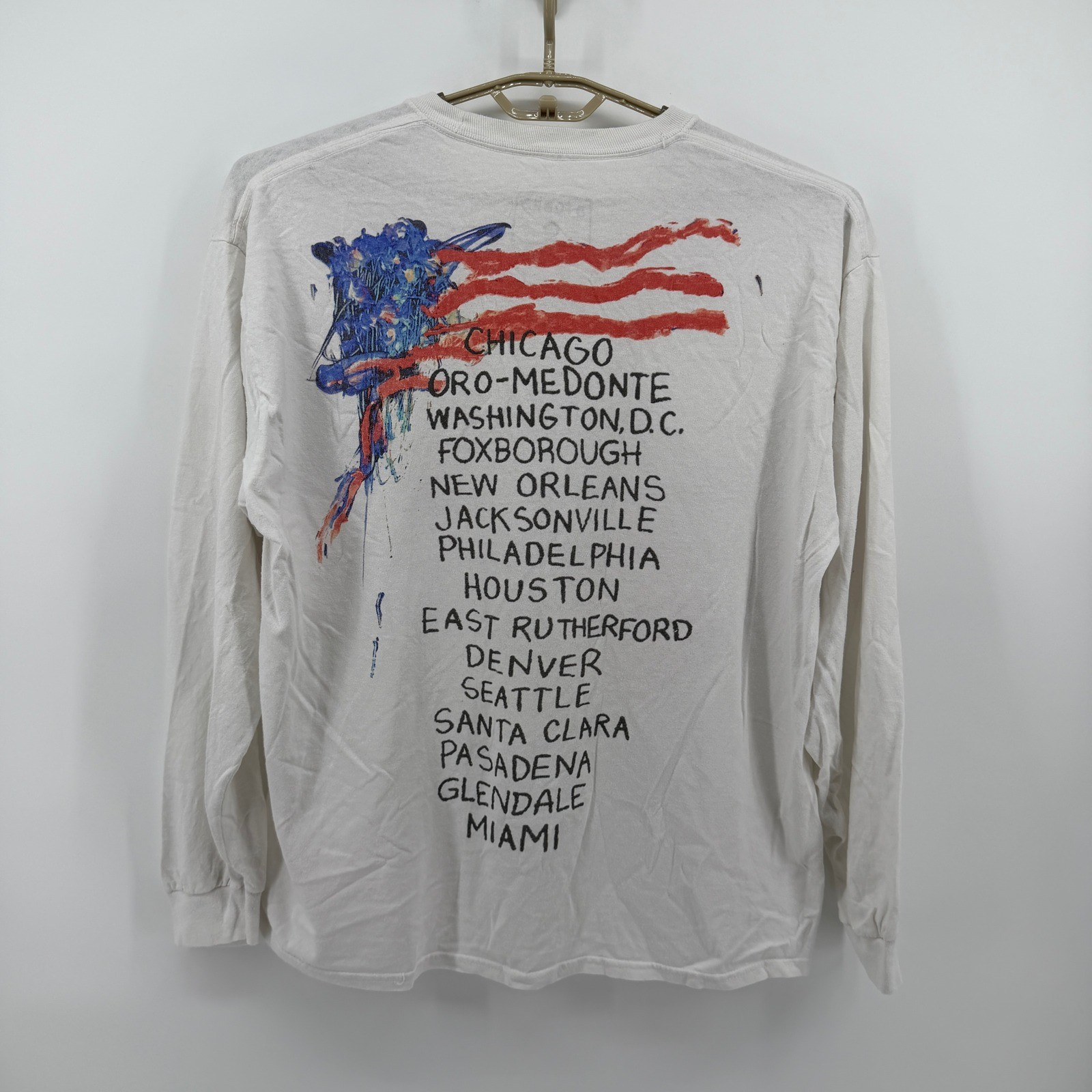 Rolling Stones No Filter Tour 2019 Long Sleeve Graphic T-Shirt White XL