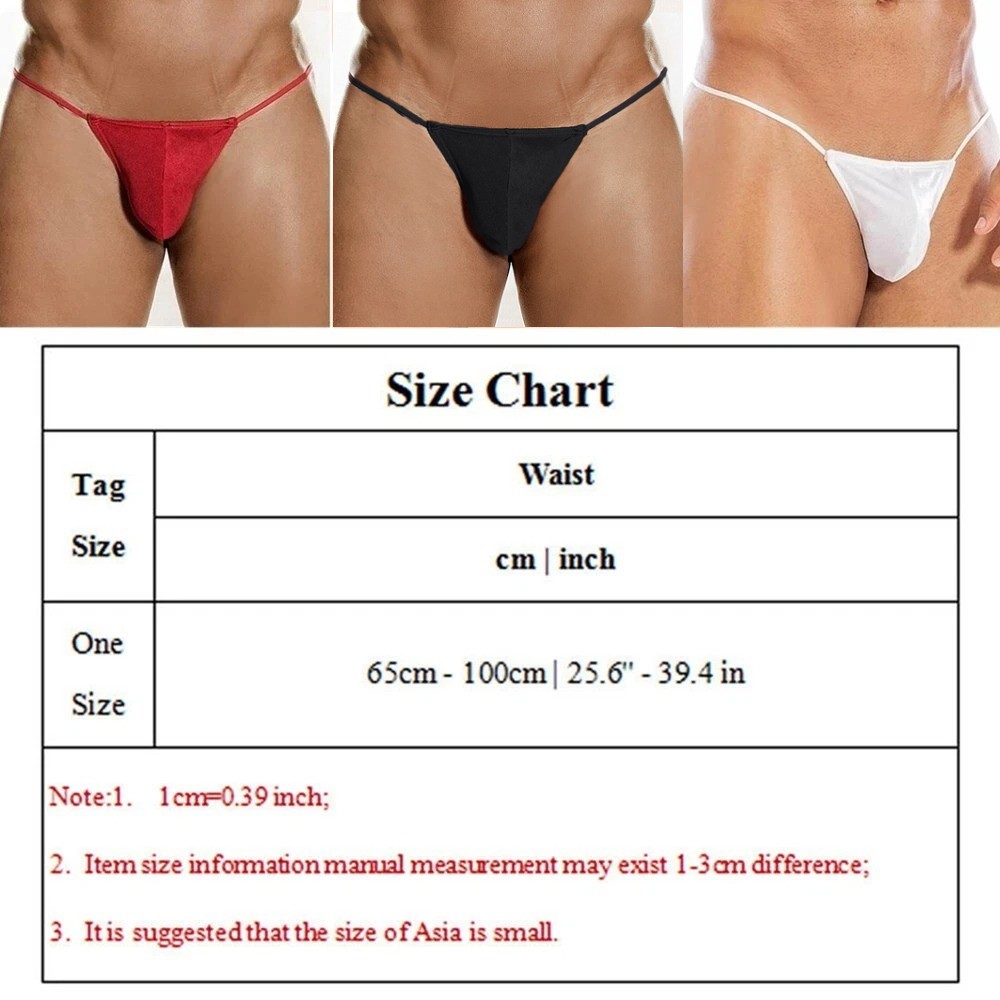 5PCS Sexy Mens T-Back G-string Thong Bikini Underwear Mesh Sheer Pouch Thongs