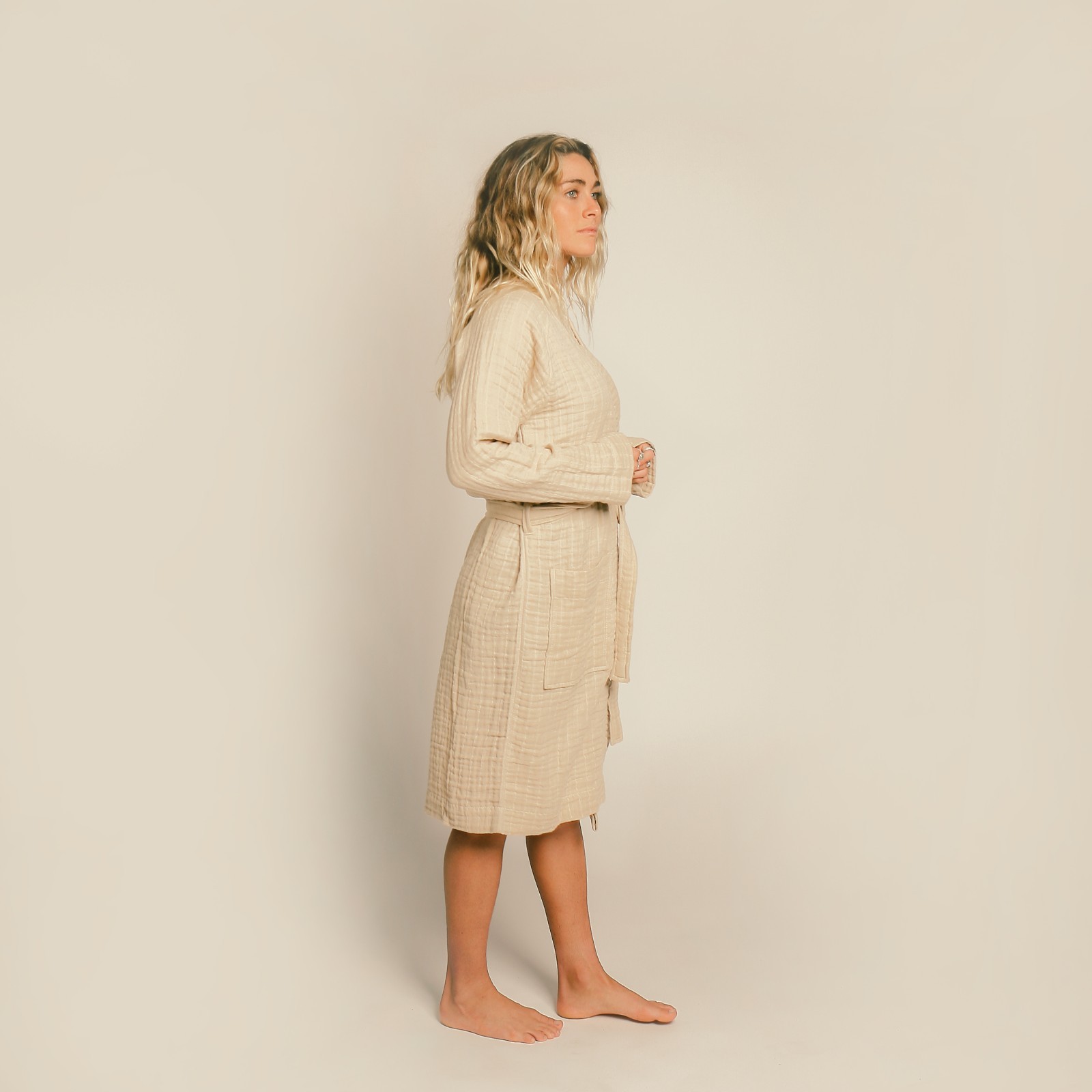 Happy Place Gauzy Sand Robe – Size X-Large