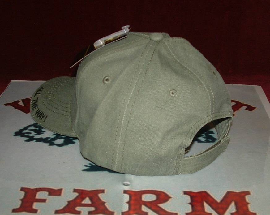 82nd Airborne All The Way Olive Drab 100% Cotton Army Licensed Embroidered Hat.