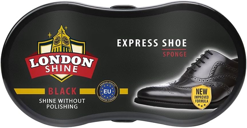Black Leather Shoe Shine Sponge – Instant Shine, Compact & Travel-Friendly