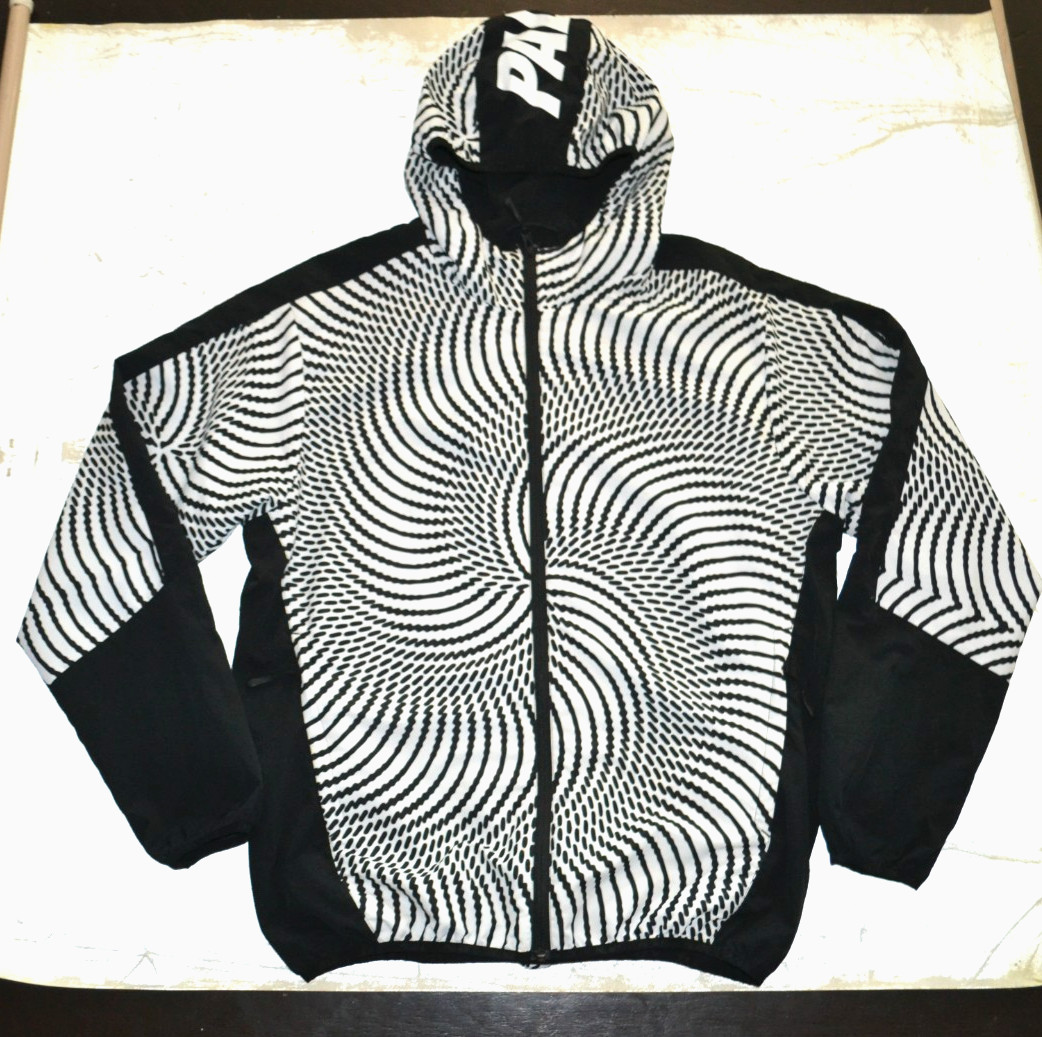 Rare! PALACE SKATEBOARDS Swirl Hood Jacket Men’s Large Nylon Windbreaker