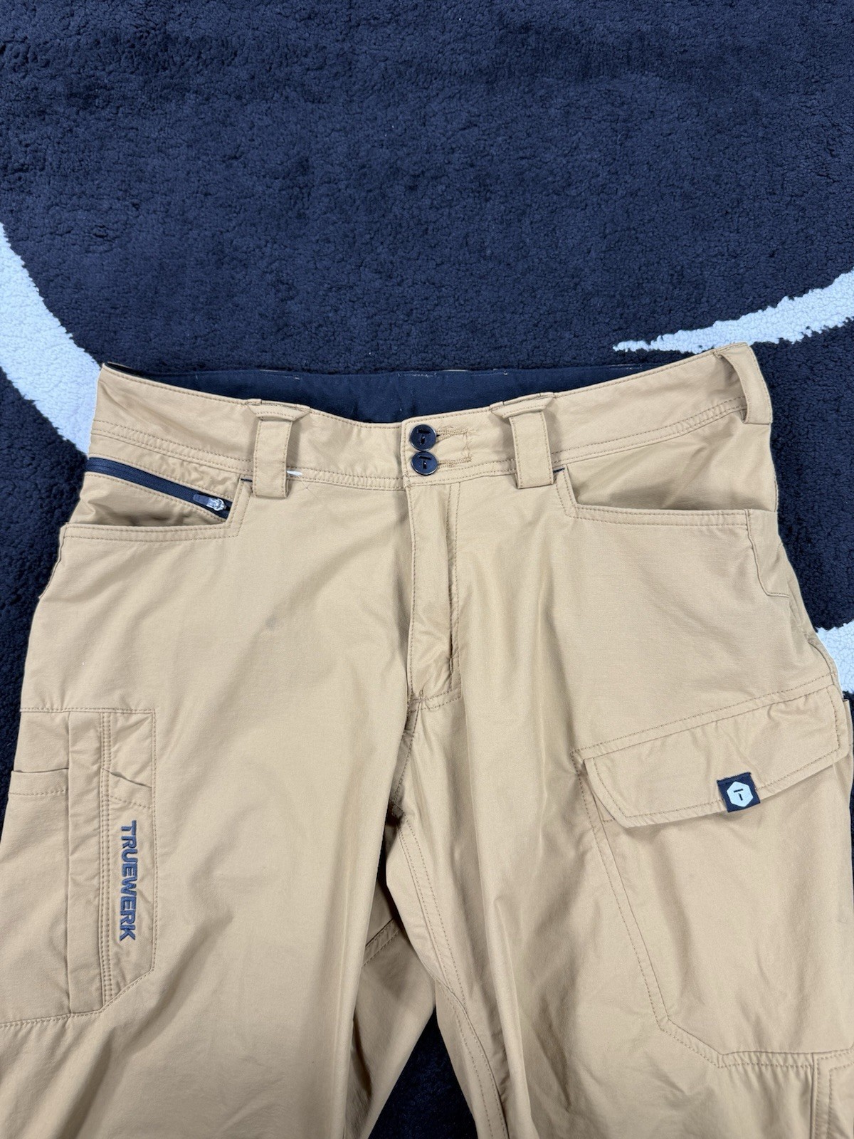 Truewerk Pants Mens 34×32 T2 Werkpant Brown Cargo Utility Pockets Workwear