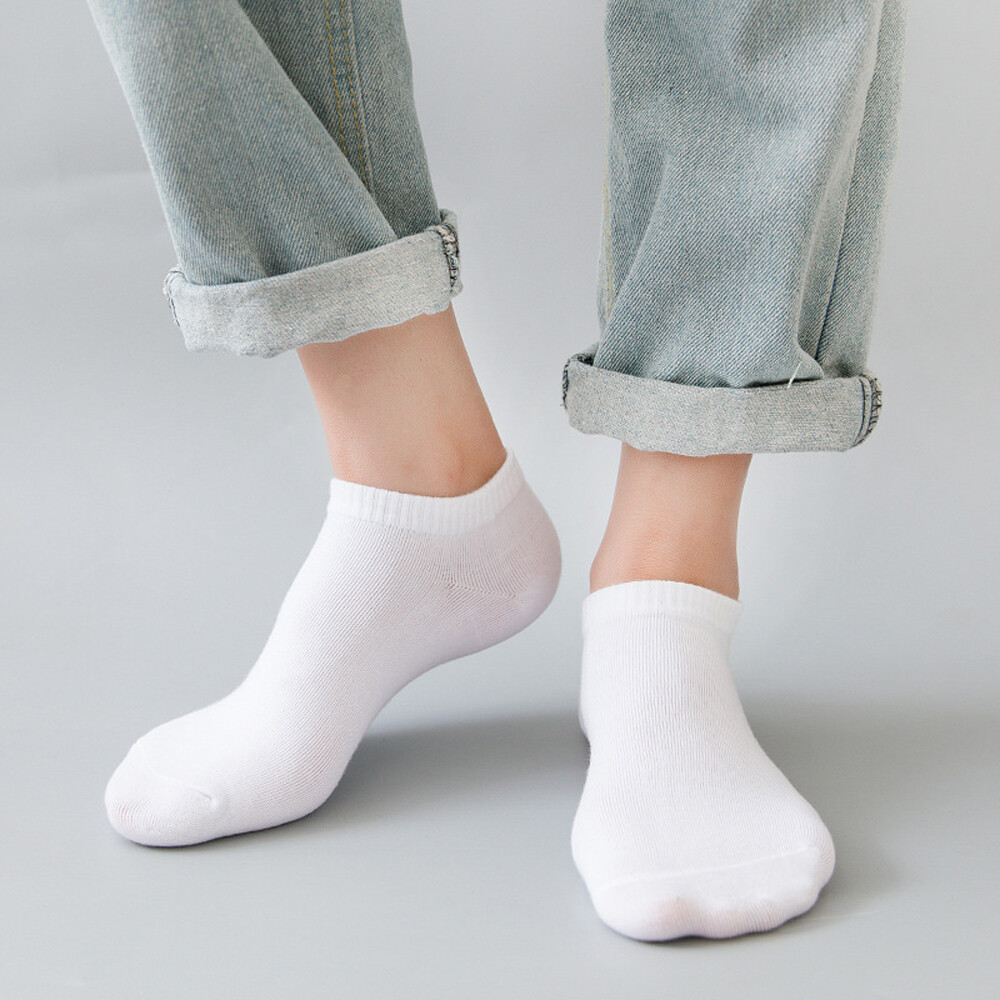 Lot 12 Pairs Mens Womens Ankle Athletic Socks Cotton Low Cut Casual Size 5-11 US