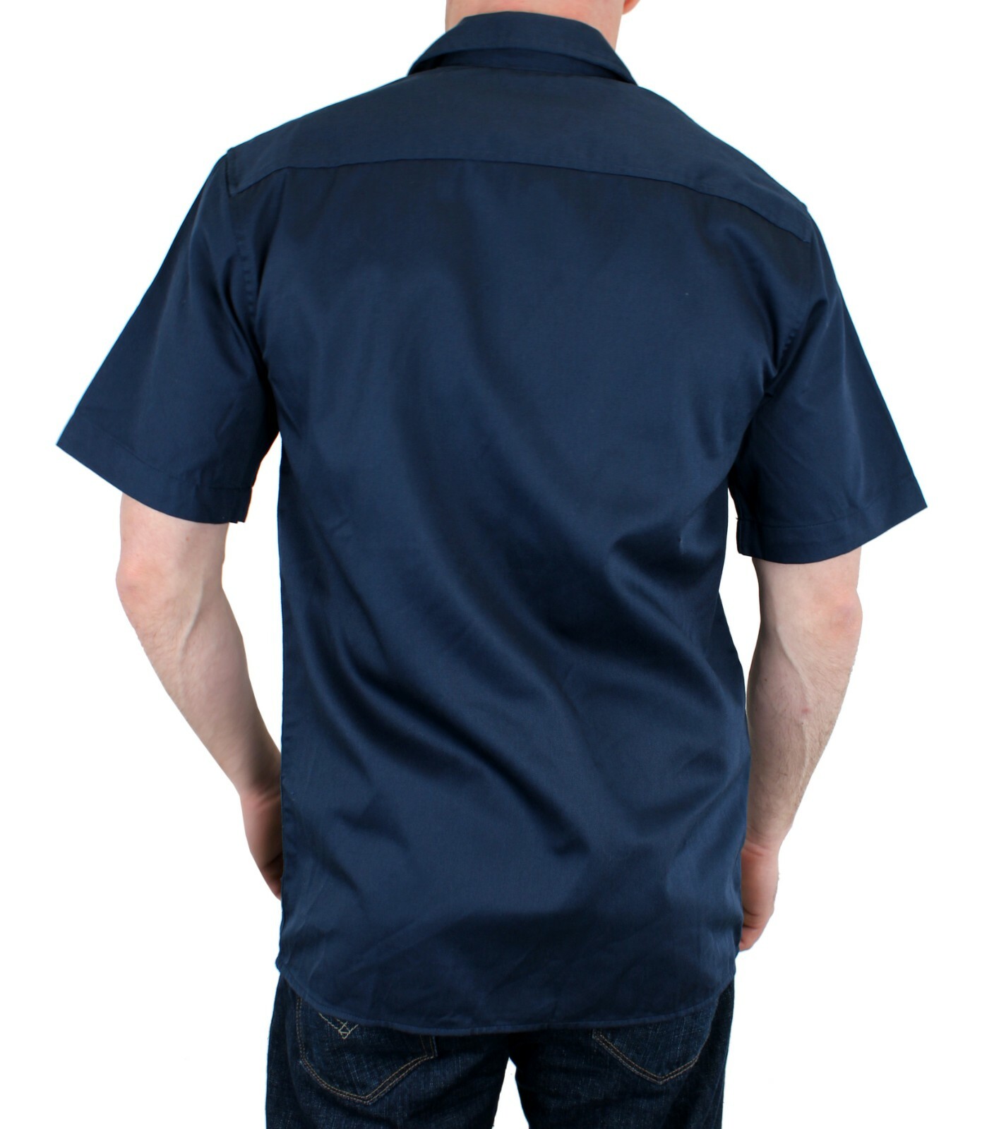 Dickie’s Men’s Work Shirts, Cotton Blend Short-Sleeved Shirts, Front Pockets
