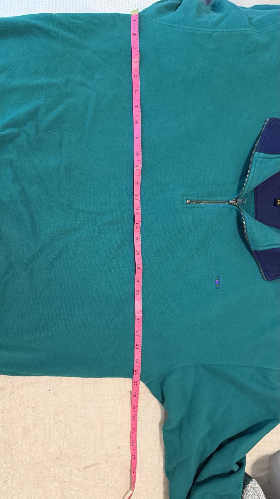 Alexander Julian Colours | Mens Sz XXL |1/4 Zip Long Sleeve Green Sweater
