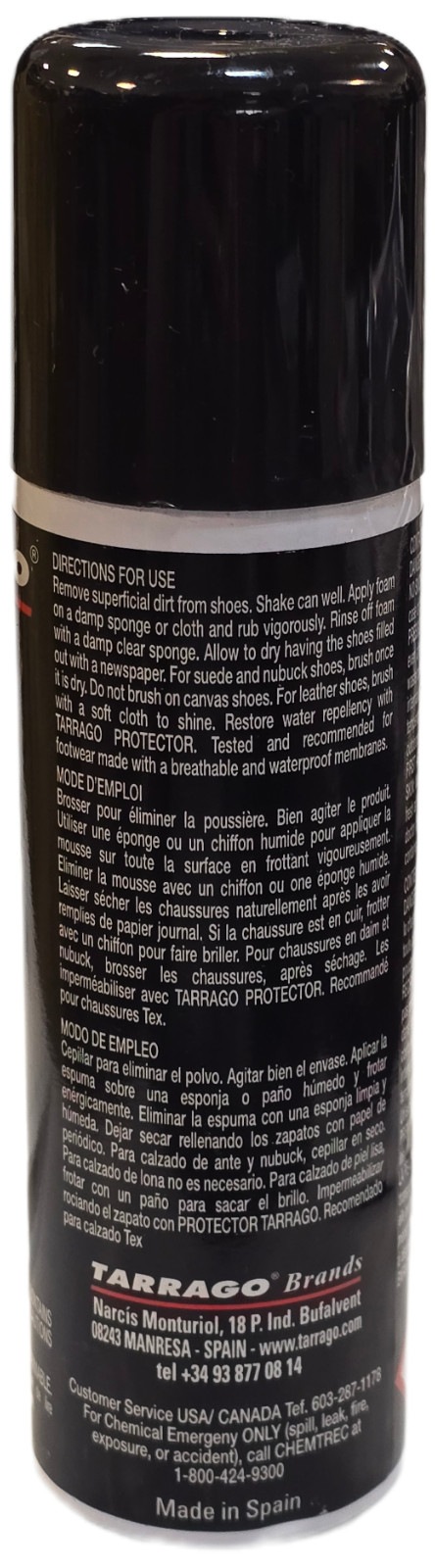 Tarrago Shampoo Cleaner Spray For Tex Suede Nubuck Textile Smooth Leather 8.61oz