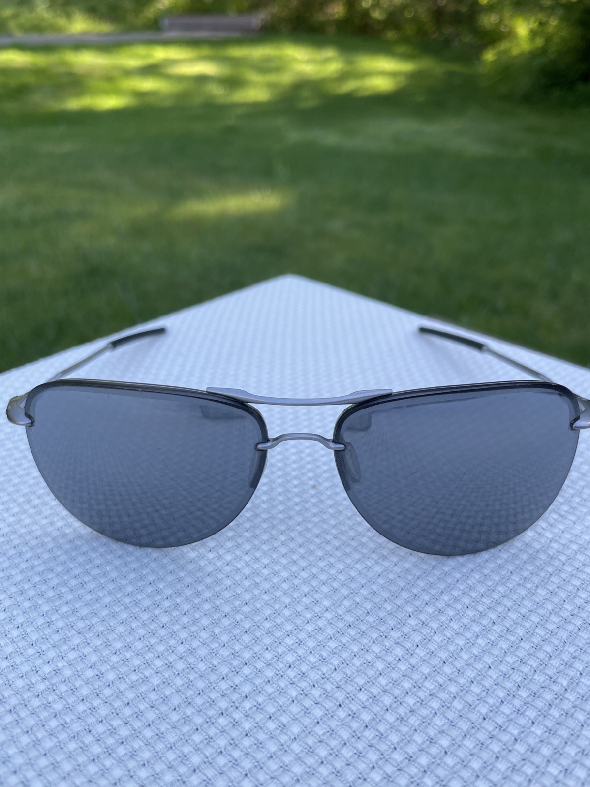 Oakley Tailpin OO4086-01 Sunglasses Lead Frame Black Iridium Lenses 121mm