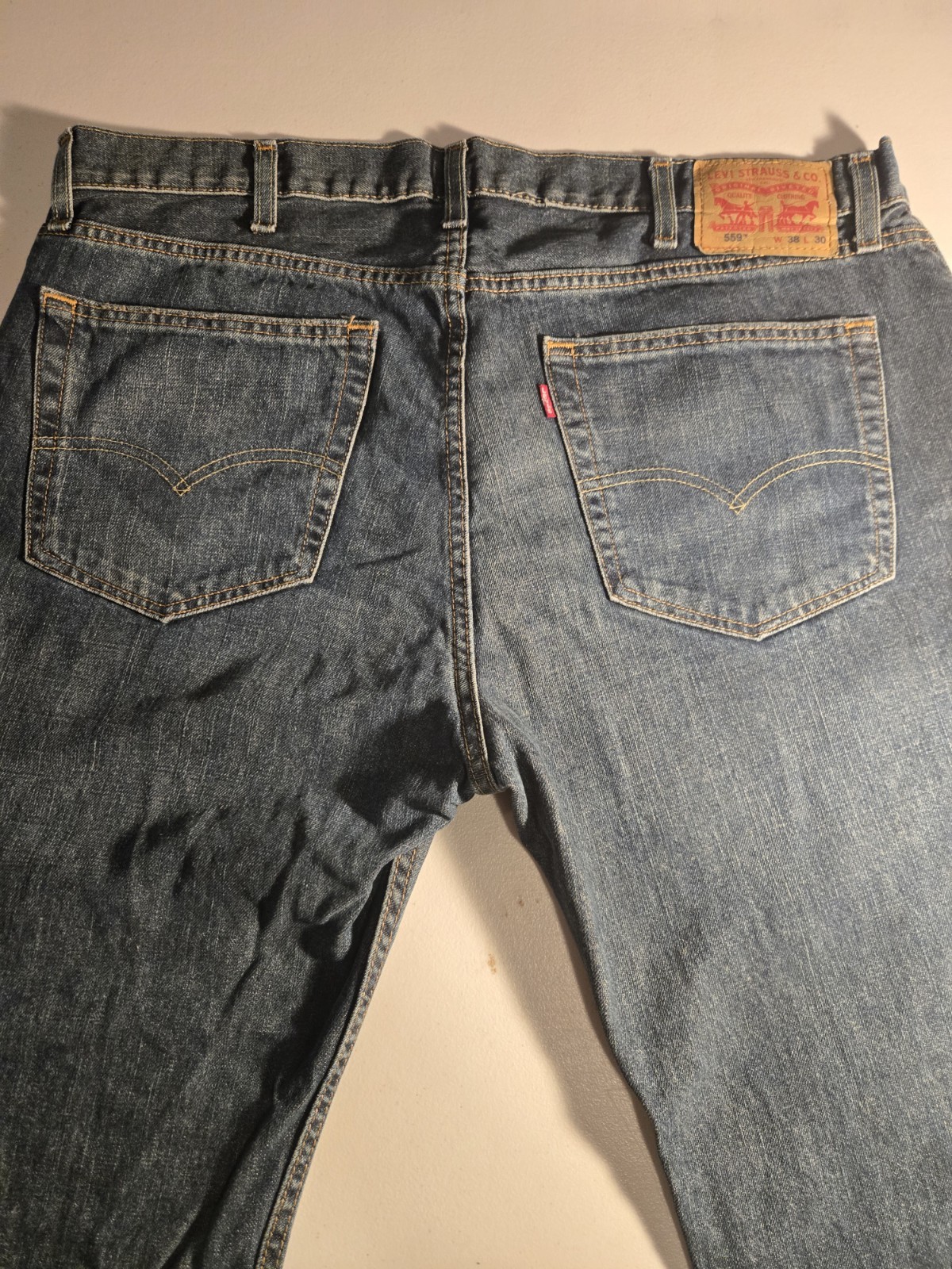 Levi’s 559 Men’s Relaxed Straight Denim Jeans 38 X 30 | As Seen In Pictures