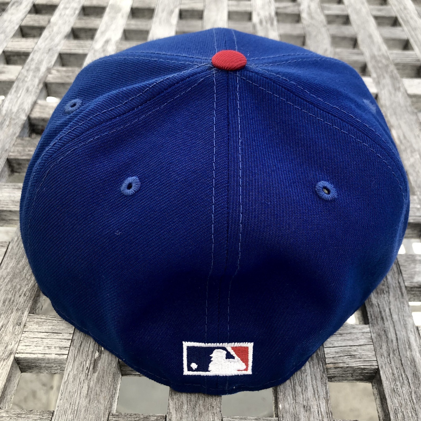 Chicago Cubs Bear Face Cooperstown Logo New Era 59FIFTY 2 Tone Fitted Hat 7 1/4