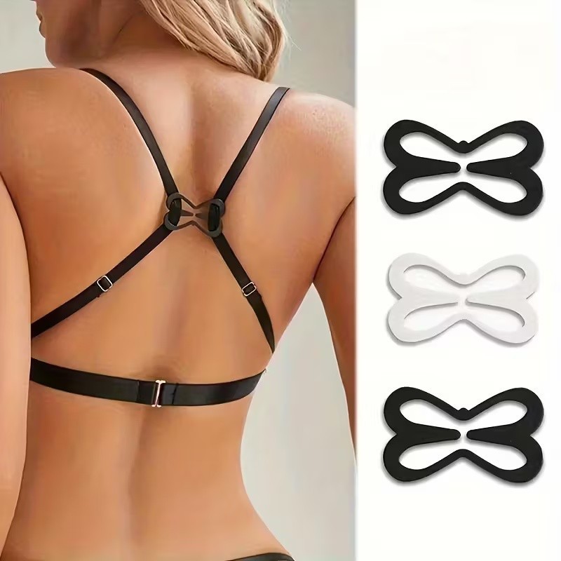 3pcs Bra Strap Converter Clips Hidden Anti-Slip Lift Adjustment Accessory Multi