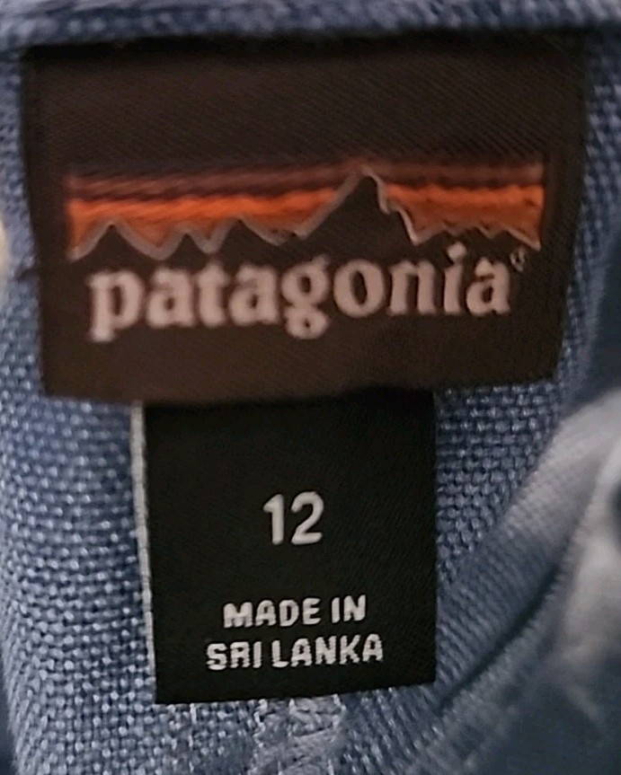 NWT Patagonia Women’s Slim All Seasons Hemp Pants in Blue; Size 12 SHORT