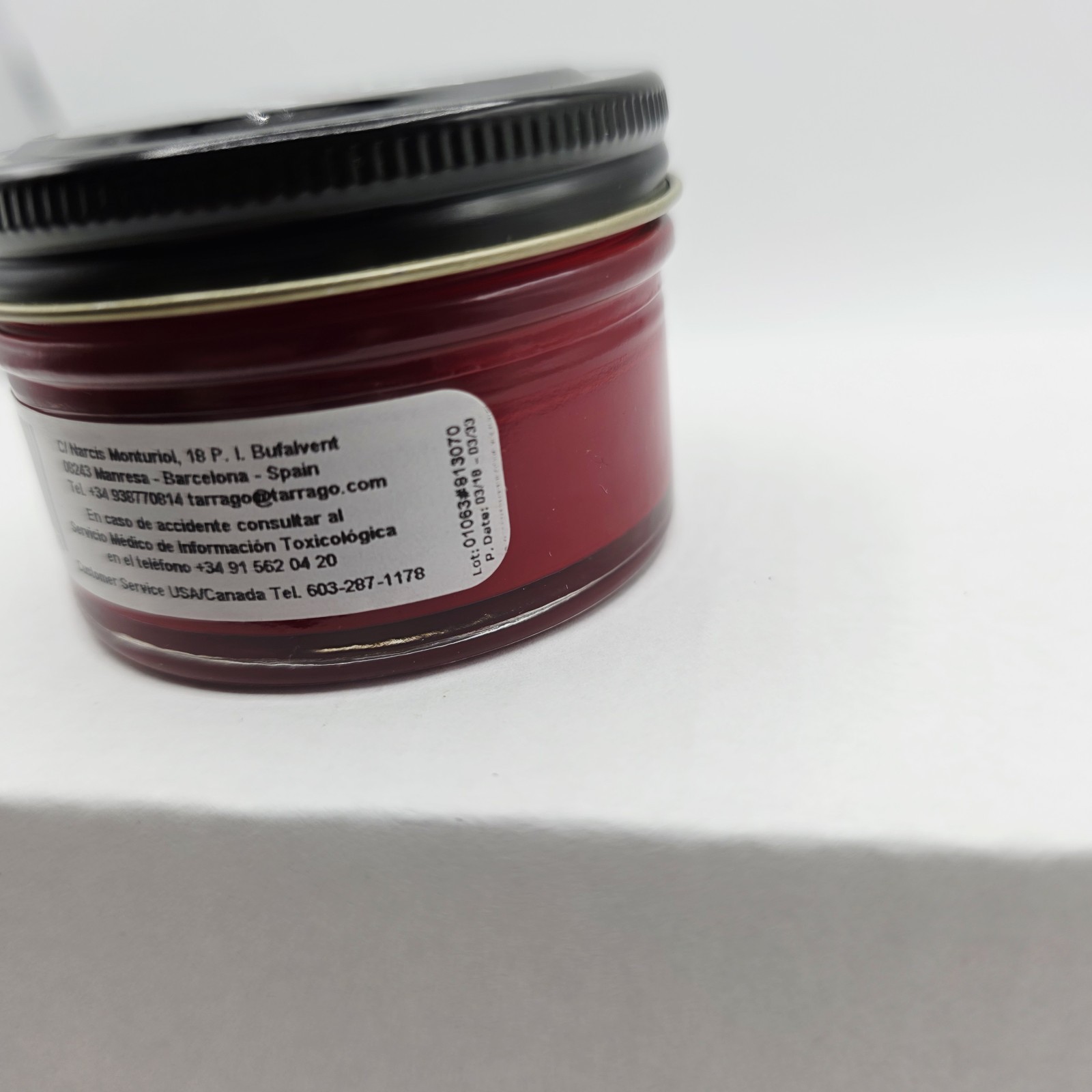 Tarrago Shoe Polish # 12 Red Cream Leather Protector 1.76 oz. 50ml Boot