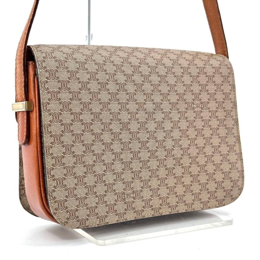 CELINE Shoulder Bag Macadam Horse carriage hardware Authentic From Japan