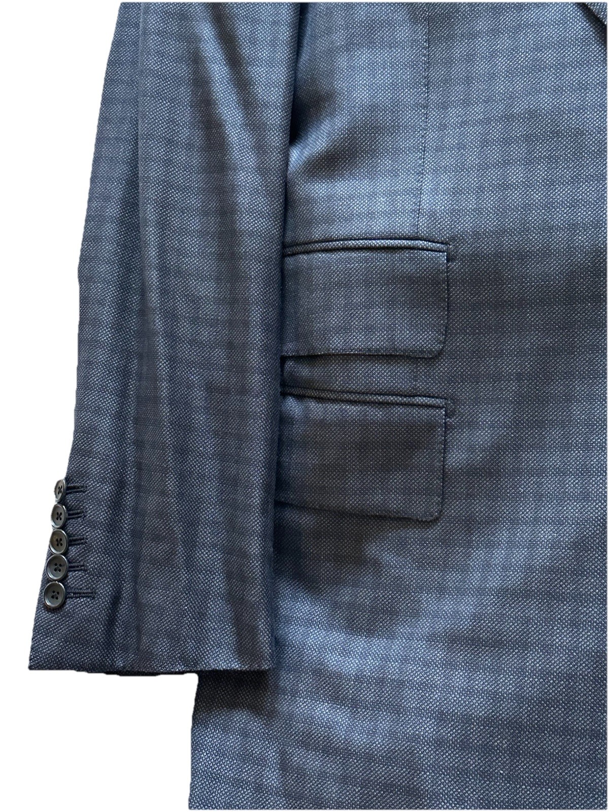 $4.8k NWT TOM FORD Grey Check 44R eu54 2 pc Windsor Wool Silk Mohair suit ITALY