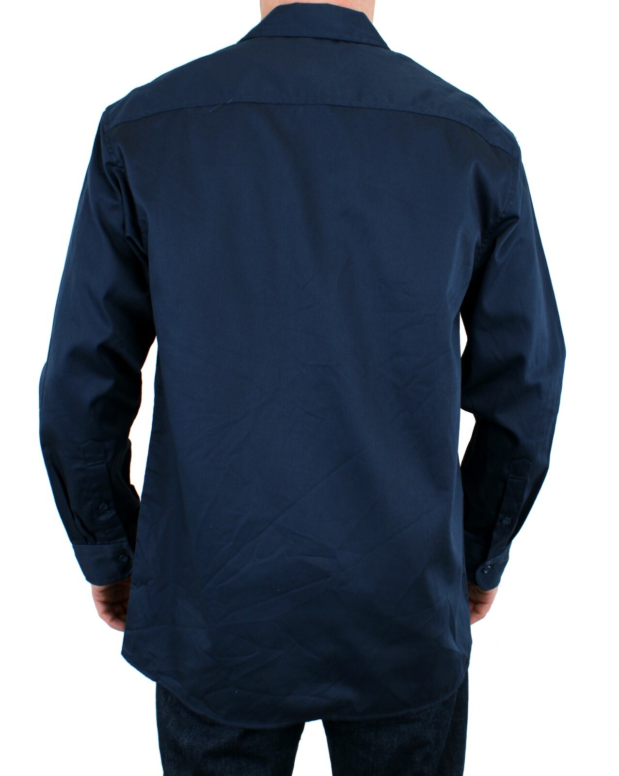 Dickies Men’s Work Shirt, Cotton Blend Long-Sleeved Work Shirt, Front Pockets
