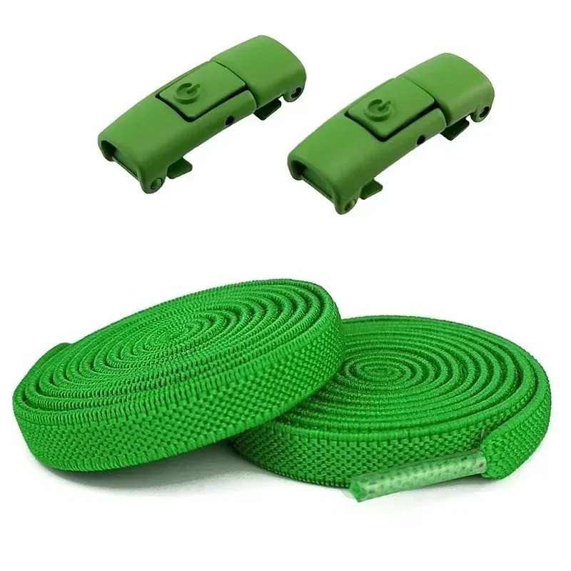 Tie Shoe Laces Press Lock Shoelaces Without Ties Elastic Laces Sneaker Kids USA