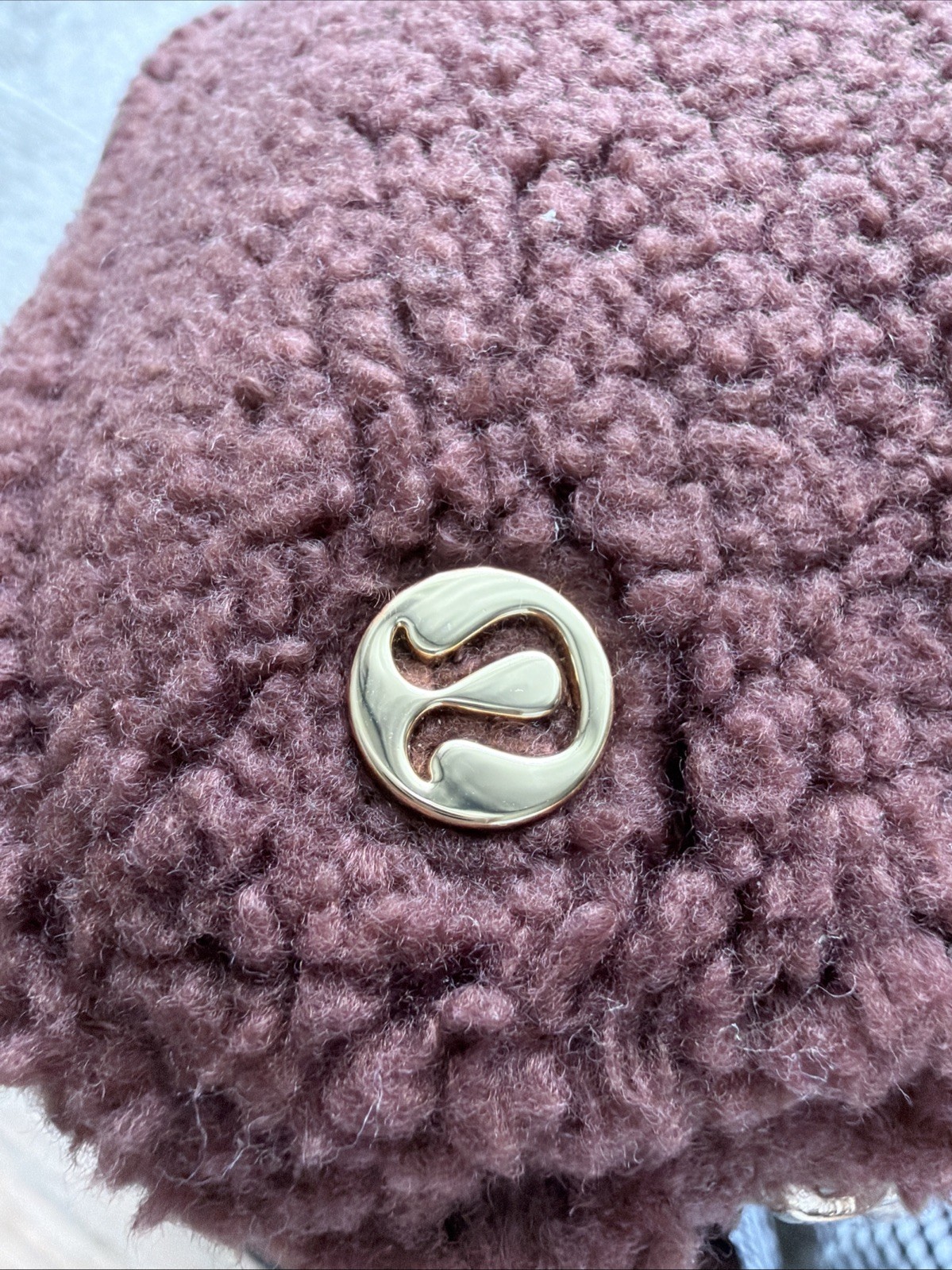 NWOT Lululemon Everywhere Belt Bag 1L Brown Sherpa Fleece Gold Hardware Auth