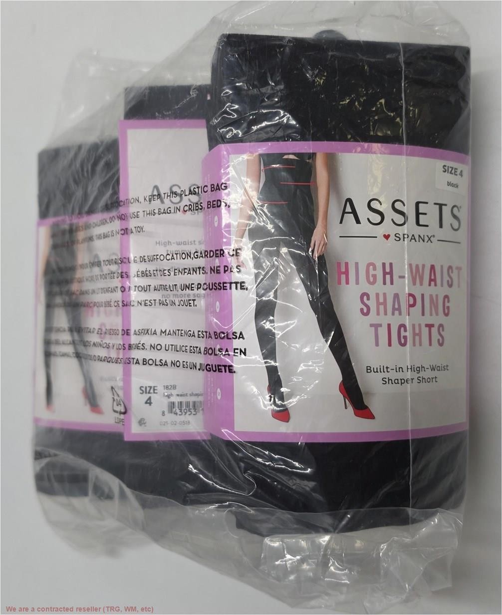 LOT OF 3!!! ASSETS by SPANX Women’s High-Waist Shaping Tights Size 4 Black -182B