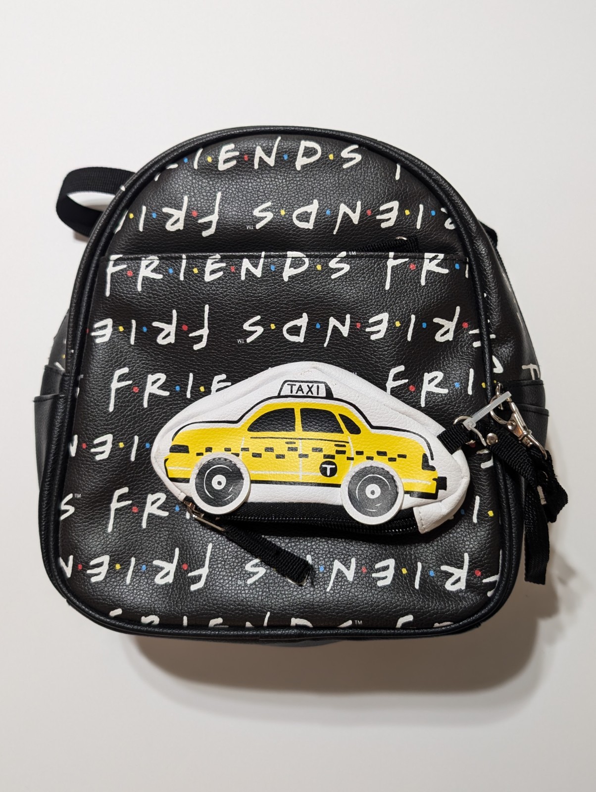 NWT Friends TV Show Mini Backpack Book Bag With Taxi Coin Purse