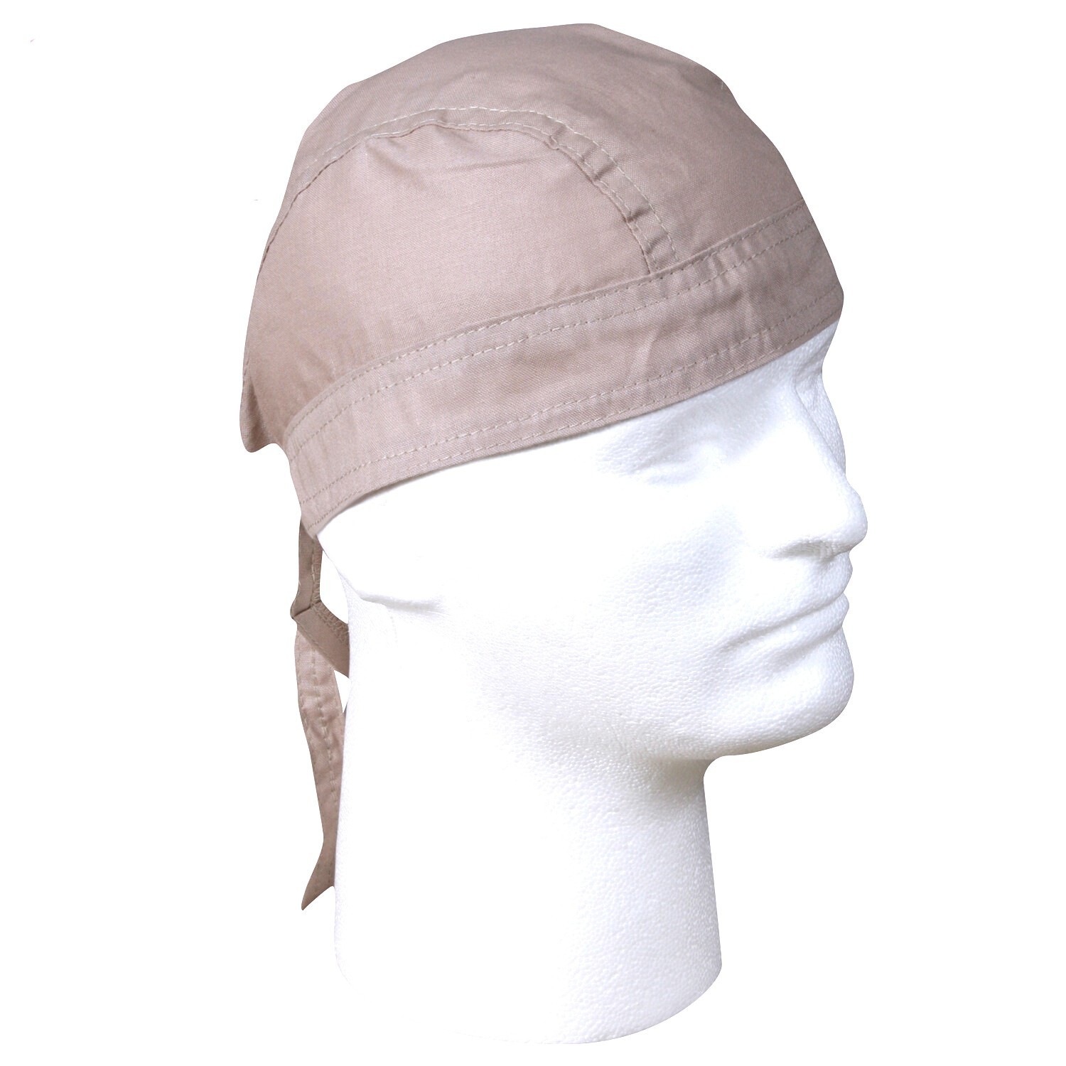 Solid Color DOO RAG Do Du FITTED BANDANA w/Ties HaVaDanna Danna Skull Head Cap