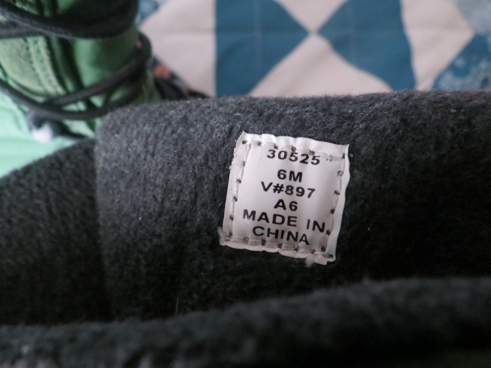 Lands End Rain/Snow Boots 30525 Green Pullup Round Toe Mid Calf Size 6 M