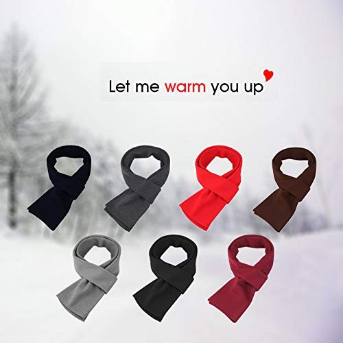 ChunCui Mens Long Thick Scarf Solid Color Soft Warm Cashmere Large, Black