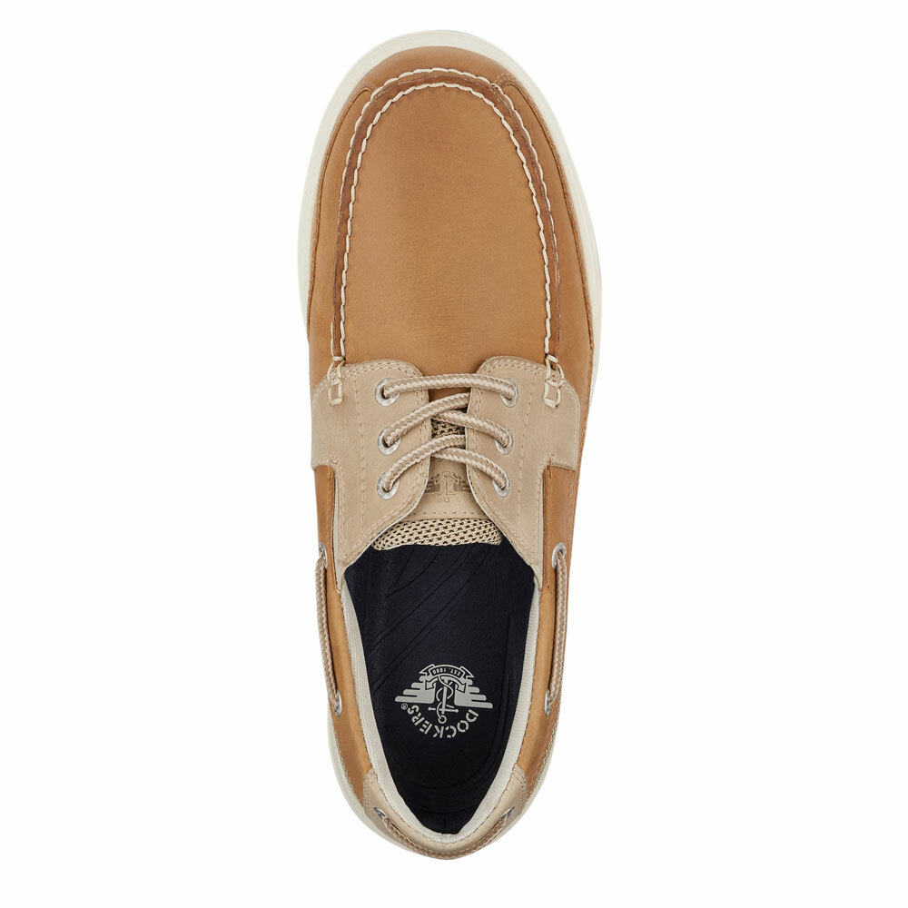 Dockers Mens Beacon Genuine Leather Casual Classic Boat Shoe with NeverWet