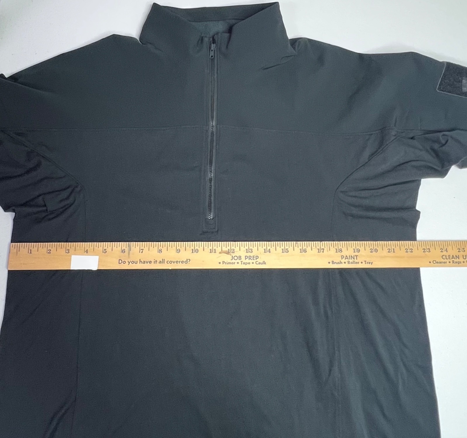 Under Armour Mens L Tactical Combat Shirt 1/4 Zip Long Sleeve Black 279639 NWOT