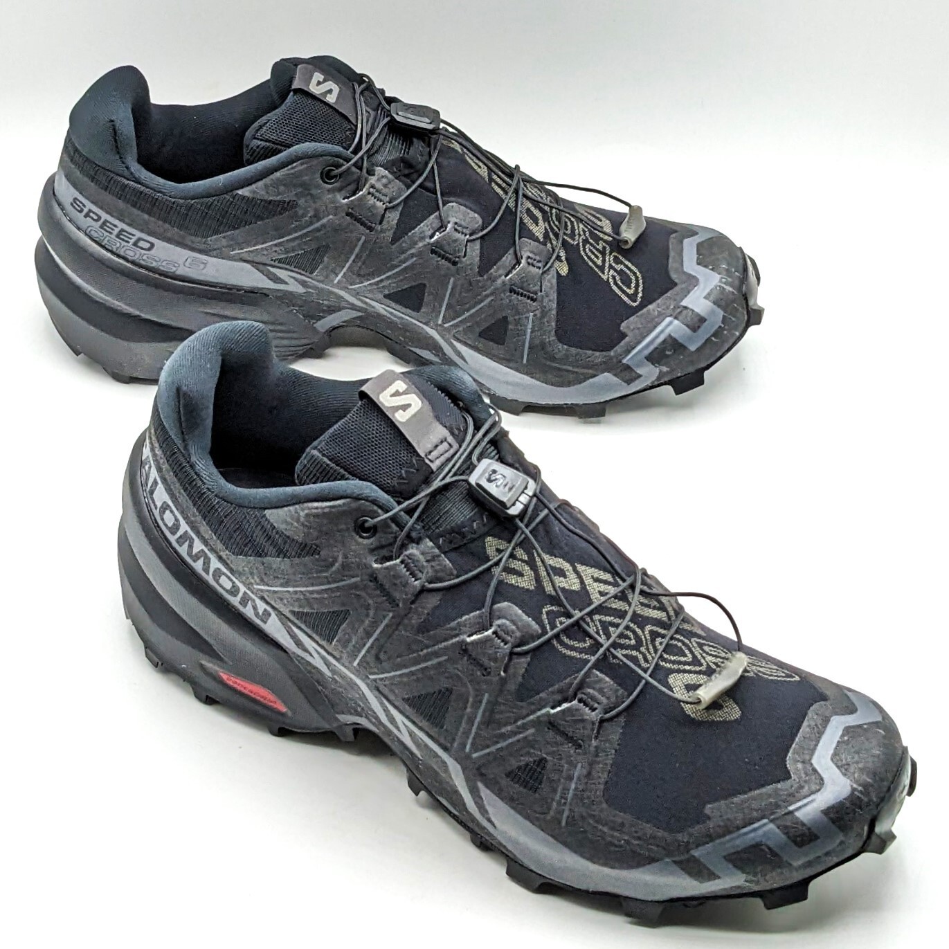 Salomon “Speedcross 6” Men’s Moderate Terrain Running Shoe [Black/Phantom] – NEW