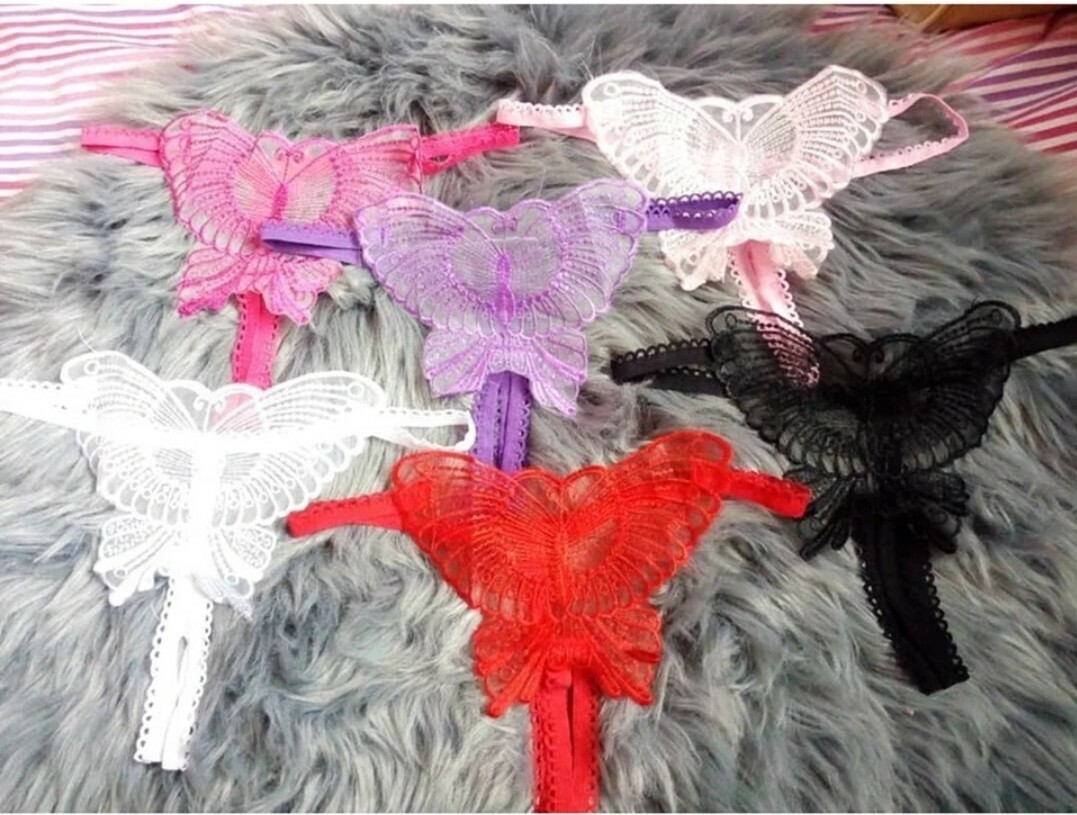 Crotchless Panties – SexyLingerie – Womens Underwear – Butterfly Shape G-String