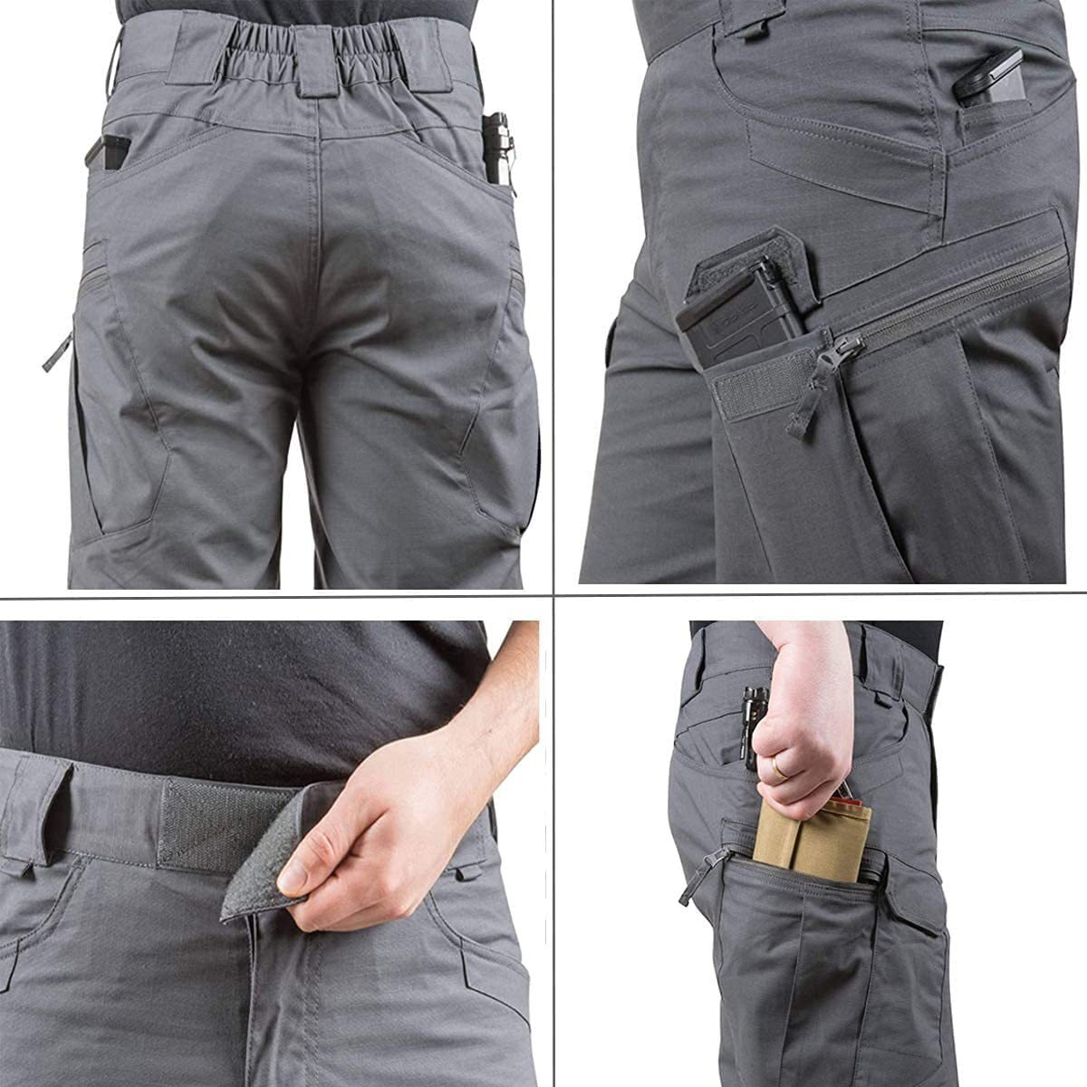 Mens Summer Tactical Shorts Cargo Outdoor Waterproof Hiking Fishing Track Shorts