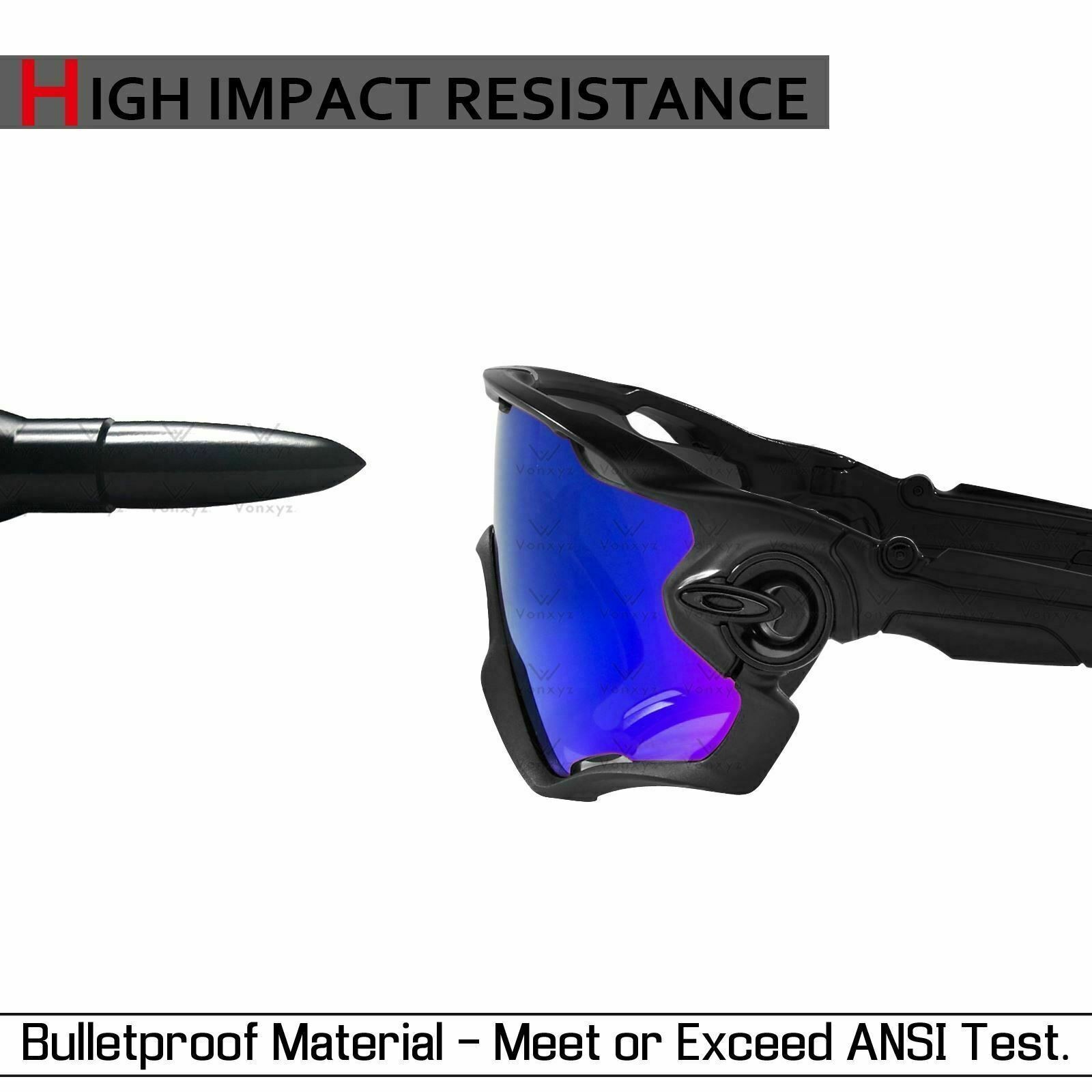 Vonxyz Polarized Replacement Lenses for-Oakley Batwolf OO9101 Sunglass – Options